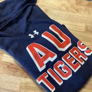 Men's Under Armour Auburn Tigers waffle knit scuba hoodie‎ - large